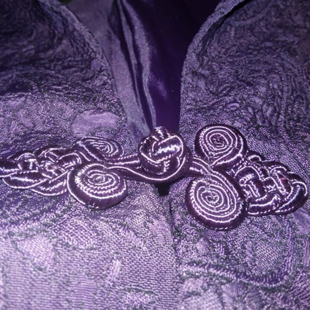 Sz 14 Giorgio Sant' Angelo Puple Paisley Suit